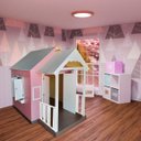 Ver imagem 5 de Casinha de Brinquedo com Varanda Rosa - Criança Feliz
