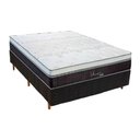 Ver imagem 1 de Cama Box Casal: Colchão Molas Ensacadas Polar Masterpocket Serenatta + Base Rústico Black(138x188)