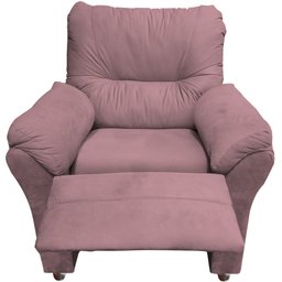 Poltrona Reclinavel Manu Rosa - Aguias Decor Home - 4