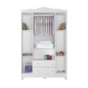Ver imagem 2 de Guarda-Roupa Infantil Ariel 4 Portas 2 Gavetas Branco -