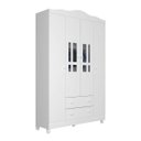 Ver imagem 1 de Guarda-Roupa Infantil Ariel 4 Portas 2 Gavetas Branco -