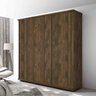 Guarda-Roupa Ágata 3 Portas de Correr Imbuia Fosco - Fabri Móveis - 2