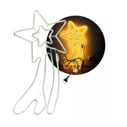 Pisca Pisca Natal em Led Estrela Cadente Branco Quente 127v - 7