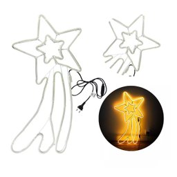 Pisca Pisca Natal em Led Estrela Cadente Branco Quente 127v - 5