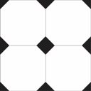 Ver imagem 2 de Adesivo Piso Ladrilho Branco com Preto Antiderrapante