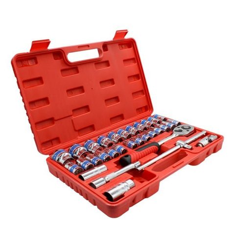 Jogo Chave Soquete 32 Peças 8 a 32mm Cromo Vanádio