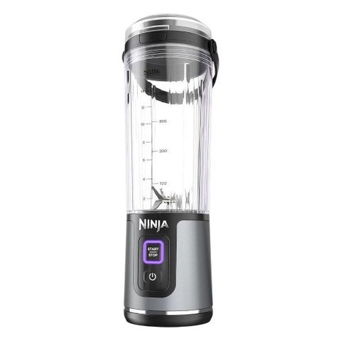 Liquidificador Portátil Ninja BC151EUBK Recarregável USB Cinza 473ml Copo Misturador Shakes Sucos Se