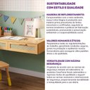 Ver imagem 7 de Escrivaninha Suspensa 120cm Madeira Maciça e Rattan Magna Kids Casatema MadeiraOriginals Marrom
