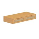Ver imagem 2 de Escrivaninha Suspensa 120cm Madeira Maciça e Rattan Magna Kids Casatema MadeiraOriginals Marrom