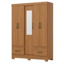 Ver imagem 1 de Guarda Roupa 05 Portas e 02 Gavetas Chale B60 Cinamomo - Henn - Briz