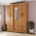 Ver imagem 3 de Guarda Roupa 05 Portas e 02 Gavetas Chale B60 Cinamomo - Henn - Briz