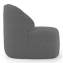 Ver imagem 6 de Kit 02 Poltronas Decorativas Kaya Orgânica Bouclê Cinza Escuro - Desk Design