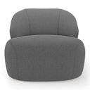 Ver imagem 7 de Kit 02 Poltronas Decorativas Kaya Orgânica Bouclê Cinza Escuro - Desk Design