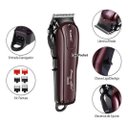 Ver imagem 4 de Cortador de Cabelo Kemei Km-2600 Bordô Bivolt