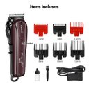 Ver imagem 2 de Cortador de Cabelo Kemei Km-2600 Bordô Bivolt