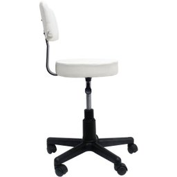 Cadeira Mocho Giratória Dentista Tatuador - Branco - 2