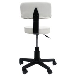 Cadeira Mocho Giratória Dentista Tatuador - Branco - 3