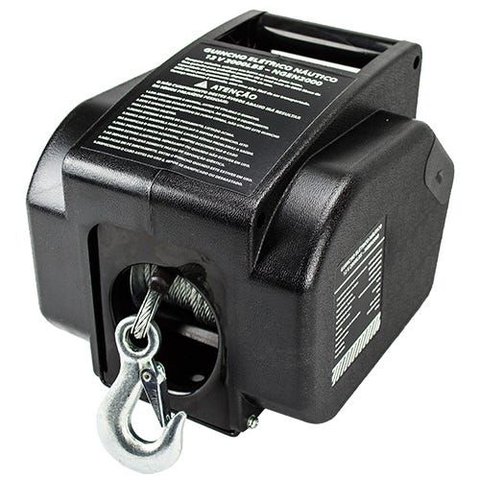 Guincho Elétrico Náutico 12v 3500lbs 1587 Kg