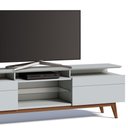 Ver imagem 2 de Rack Classic 218cm 2 Gavetas com Prateleira Branco Acetinado - Imcal