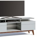 Ver imagem 2 de Rack Classic 180cm 2 Gavetas com Prateleira Branco Acetinado - Imcal