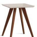 Ver imagem 2 de Mesa Lateral Classic Quadrada Off White - Imcal