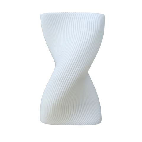 Vaso Decorativo Torneado Naidex Home - Branco
