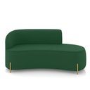 Ver imagem 5 de Sofá 3 Lugares Orgânico 180cm Pé Dourado Morgan Veludo Verde D03 - D’Rossi