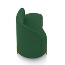 Ver imagem 7 de Sofá 3 Lugares Orgânico 180cm Pé Dourado Morgan Veludo Verde D03 - D’Rossi