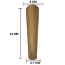 Ver imagem 2 de Kit 6 Pés De 20 Cm Cônico Retrô Para Móveis Pé Palito