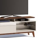 Ver imagem 2 de Rack Classic 146cm 1 Gaveta com Prateleira Off White/Freijó - Imcal
