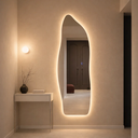 Ver mais imagens de Espelho Orgânico Corpo Inteiro 150cm Iluminação Led Bivolt Luz Quente Neutro Fria Vidro Temperado