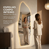 Espelho Orgânico Corpo Inteiro 150cm Iluminação Led Bivolt Luz Quente Neutro Fria Vidro Temperado - 9