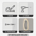 Ver imagem 4 de Espelho Orgânico Corpo Inteiro 150cm Iluminação Led Bivolt Luz Quente Neutro Fria Vidro Temperado