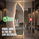 Ver imagem 5 de Espelho Orgânico Corpo Inteiro 150cm Iluminação Led Bivolt Luz Quente Neutro Fria Vidro Temperado