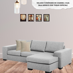 Kit 2 Capa Almofada Veludo Lisa 48x48 Ziper - Marfim - 5