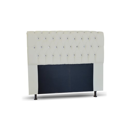 CABECEIRA 90 LADY-COM-STRASS COR MATERIAL SINTÉTICO BRANCO TOPÁZIO DECOR