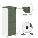 Ver mais imagens de Arquivo para Pasta Suspensa 4 Gavetas com Chave P25 Pandin 128cm Cinza