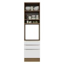 Ver imagem 5 de Torre Quente Madesa Lux 60 cm 1 Porta 3 Gavetas Rustic/Branco Veludo