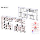 Ver imagem 4 de Armário de Cozinha Modulada Completa Compacta 399cm com Balcão de Pia Multimóveis MP2279
