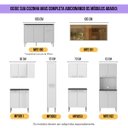 Ver imagem 7 de Armário de Cozinha Modulada Completa Compacta 399cm com Balcão de Pia Multimóveis MP2279