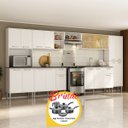 Ver imagem 1 de Armário de Cozinha Modulada Completa Compacta 399cm com Balcão de Pia Multimóveis MP2279