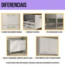Ver imagem 6 de Armário de Cozinha Modulada Completa Compacta 399cm com Balcão de Pia Multimóveis MP2279