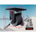 Ver imagem 4 de Rodizio Industrial Base Fixa 50 Mm Roda Nylon para 350 Kg