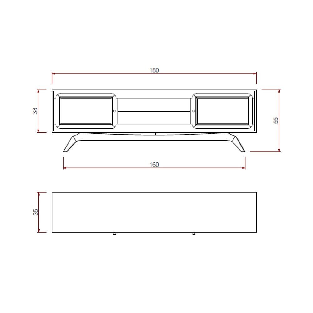 Rack Sala Tv até 75 Polegadas Ricco 180 Cm Laca Portas Palhinha Verde - 5