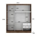 Ver imagem 5 de Guarda-Roupa Casal 3 Portas 2 Gavetas Ônix