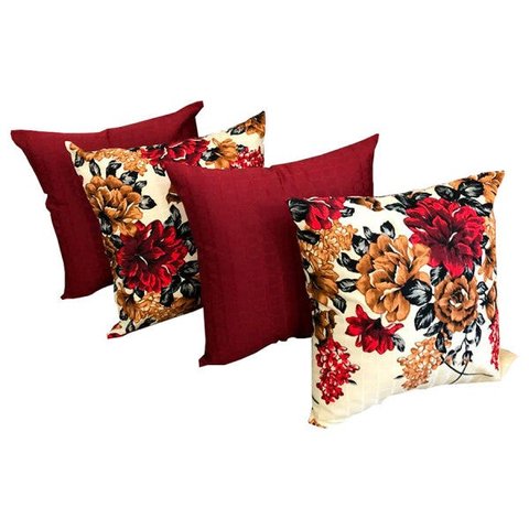 Capas de Almofadas Decorativas 4 Unidades Com Ziper:KCT041