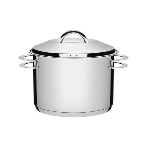Caldeirão Tramontina Solar em Aço Inox Fundo Triplo com Tampa e Alças 28 Cm 11,9 L Tramontina