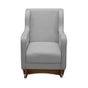 Ver imagem 5 de Poltrona de Amamentação com Balanço Linho Cinza com Puff Aquila Plus