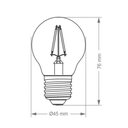 Ver imagem 2 de Lâmpada Led Filamento G45 Defletora Espelhada Taschibra E27 Bivolt