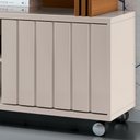 Ver imagem 6 de Rack para Sala Bancada de Tv 70 Pol. 180cm Briz H01 Off White/cinamomo - Mpozenato